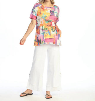 Jess & Jane - Cancun Burnout Patch Pocket Tunic