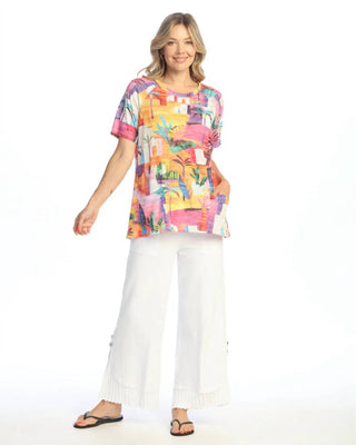Jess & Jane - Cancun Burnout Patch Pocket Tunic