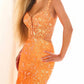 Ellie Wilde - Embroidered Tulle Sequin Mermaid Dress