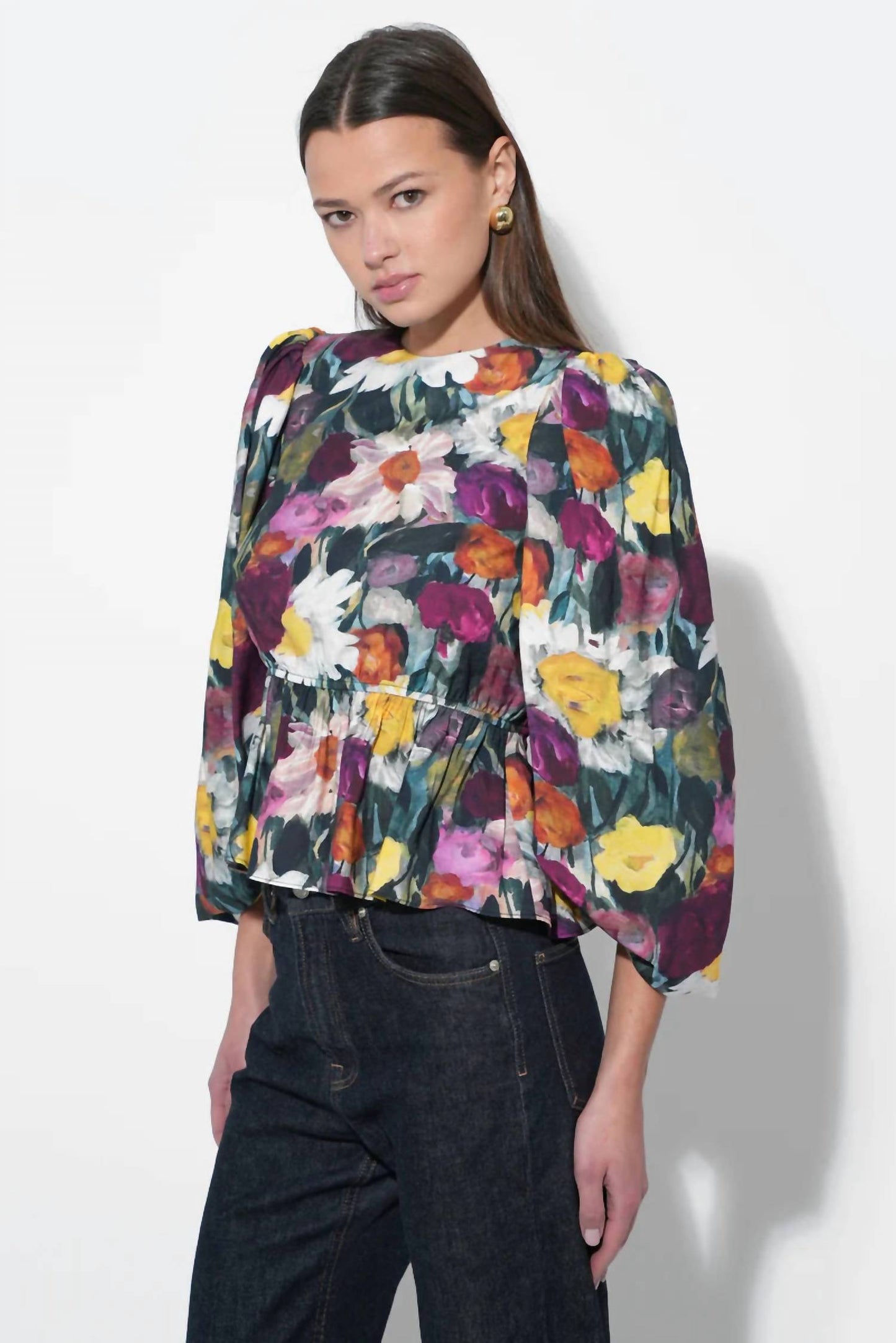 Adelyn Rae - Esmarie Peplum Blouse