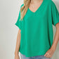 Entro - Short Sleeve V-neck Top
