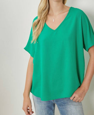 Entro - Short Sleeve V-neck Top