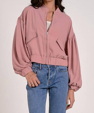 Elan - Mauve Balloon Jacket