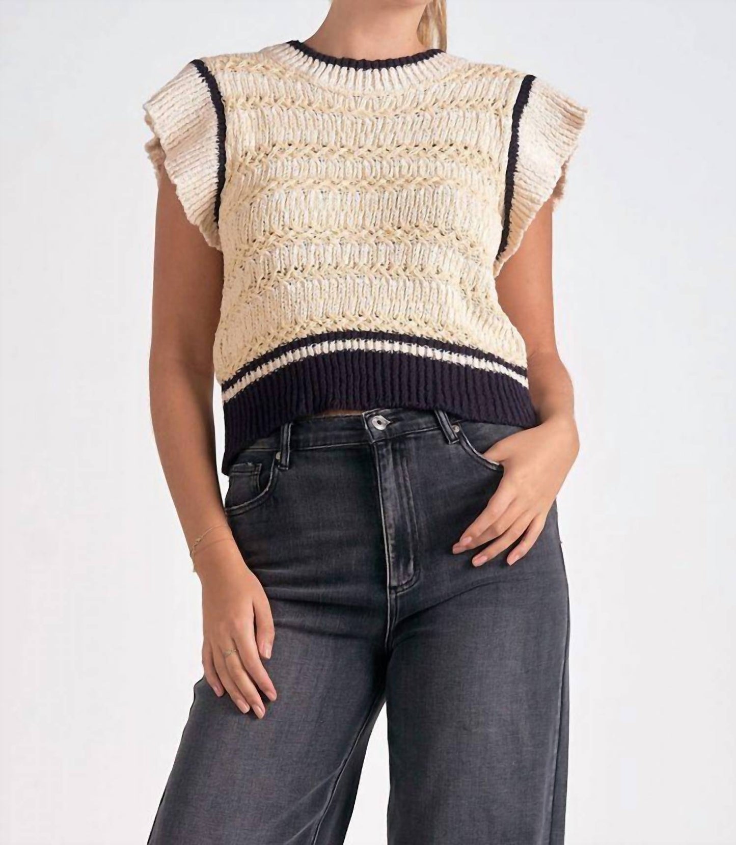 Elan - Sweater Cap Sleeve