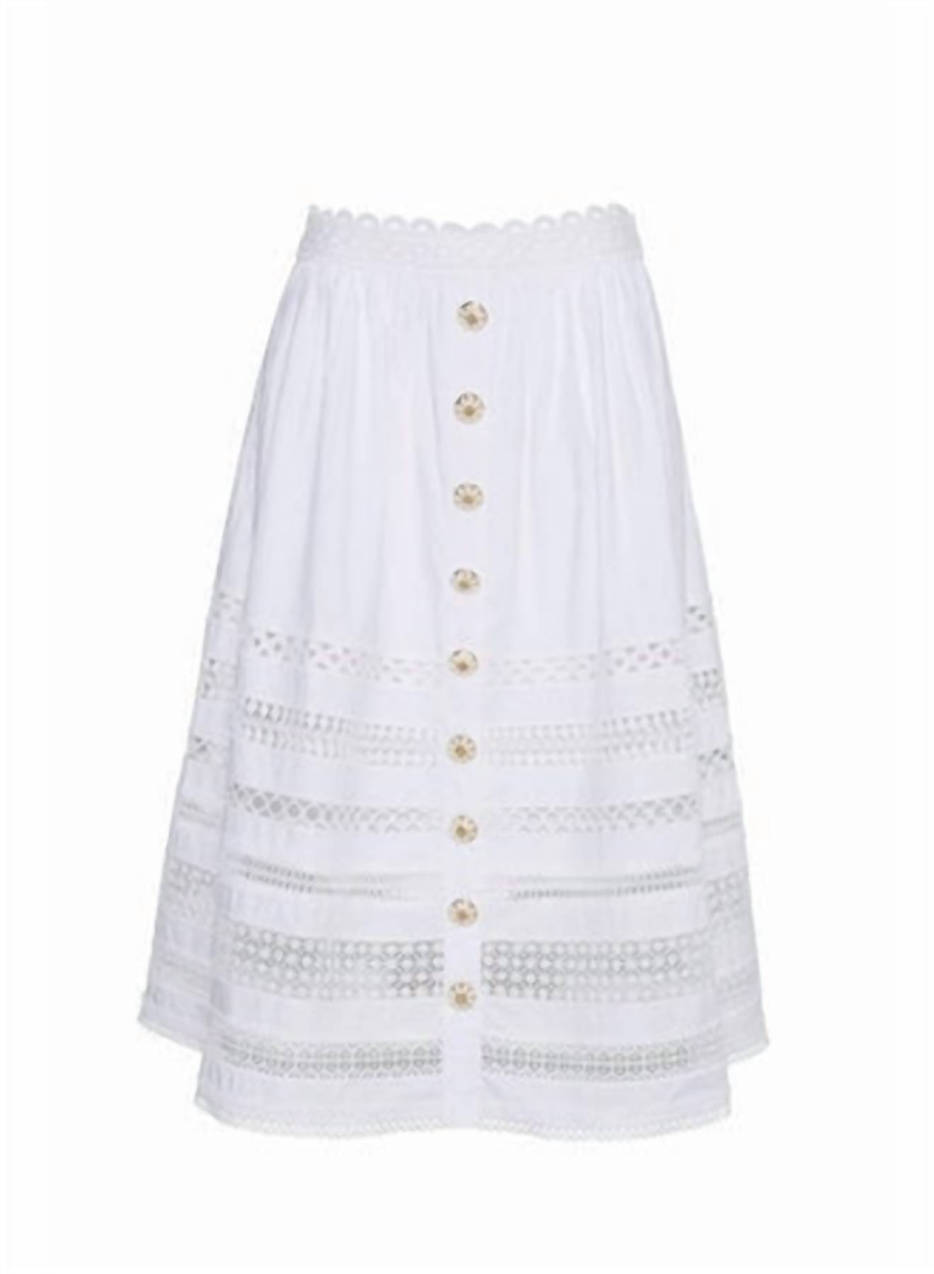 Cara Cara - Women's Finn Eyelet Midi Skirt