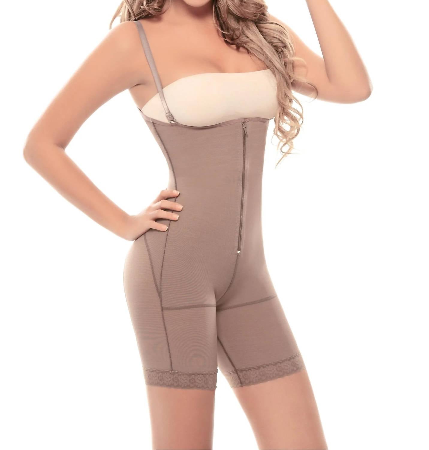 Siluets - 1014 Postsurgical Slimming Braless Mid-thigh Body Shaper