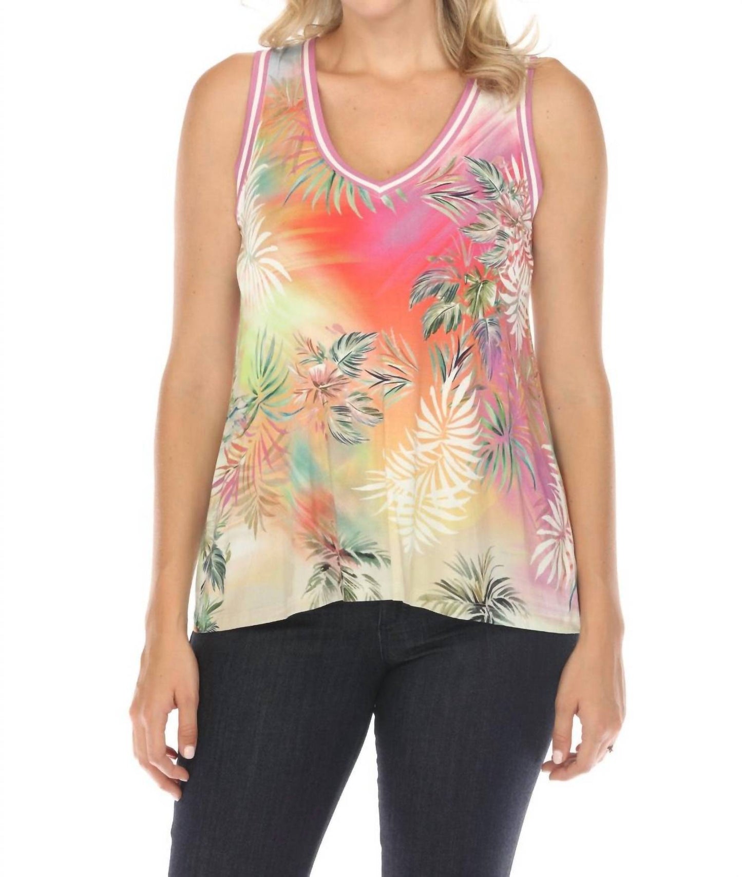 Johnny Was - The Janie Favorite V-neck Swing Tee