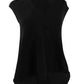 RACHEL Rachel Roy Womens V-Neck Hi-Low Blouse Black XS