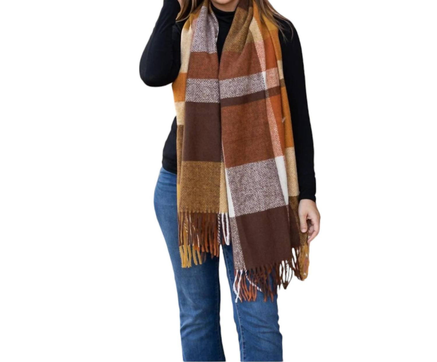 Julia Rose - Colorful Plaid Knit Scarf Collection