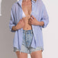 Elan - Resort Button-Down Heart Graphic Top