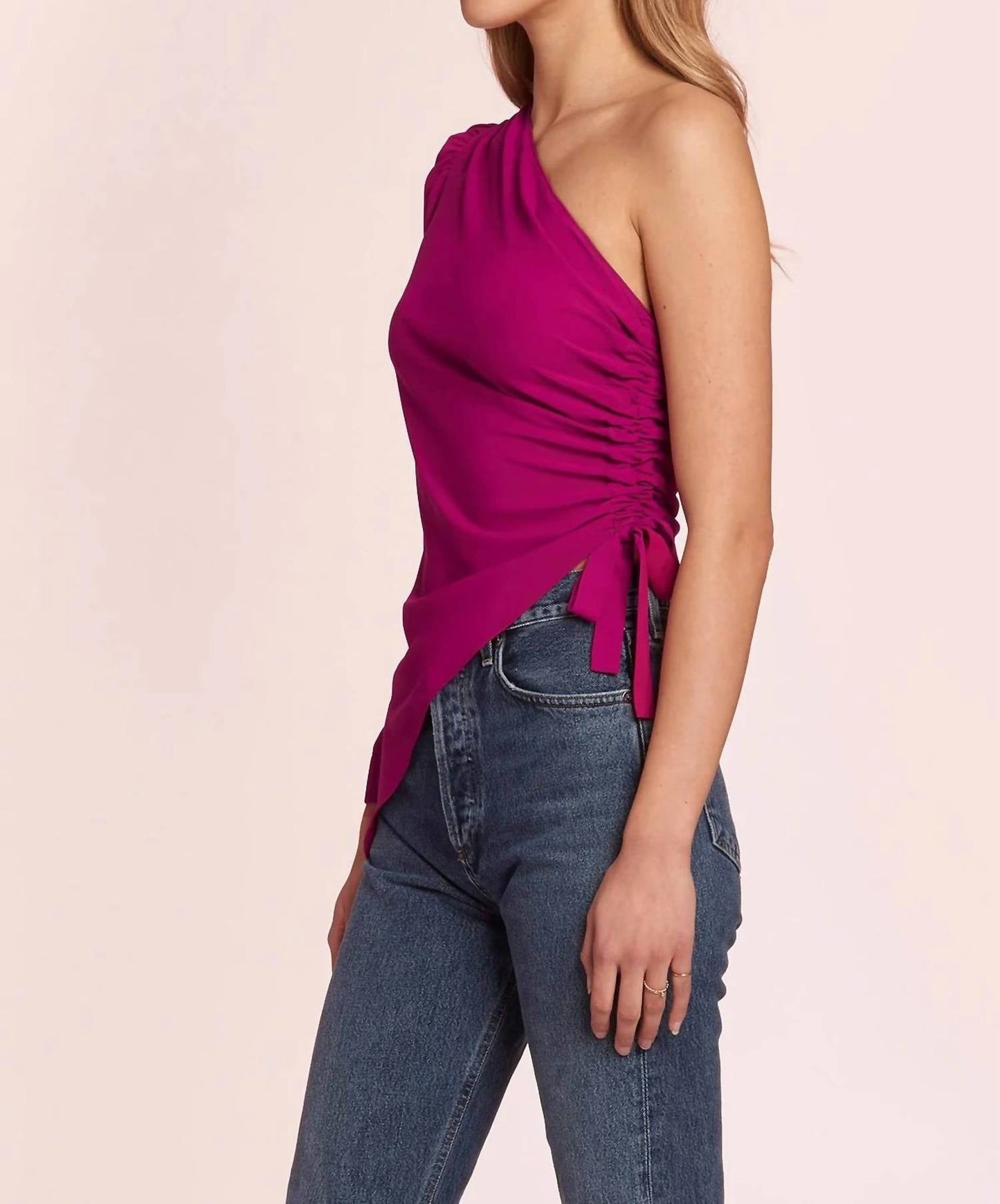 Amanda Uprichard - Maryclare One Shoulder Long Sleeve Top