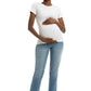 1822 Denim Kinsley Maternity Collection: Eco-Conscious 28-Inch Straight-Leg Jeans with Comfort Stretch Belly Band