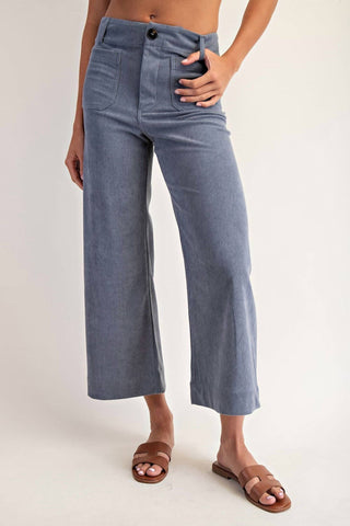 Ee:Some - Corduroy Patch Pocket Pants
