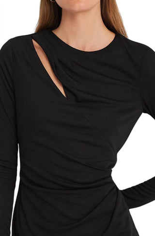 Ralph Lauren - PLEATED STRETCH JERSEY COCKTAIL DRESS