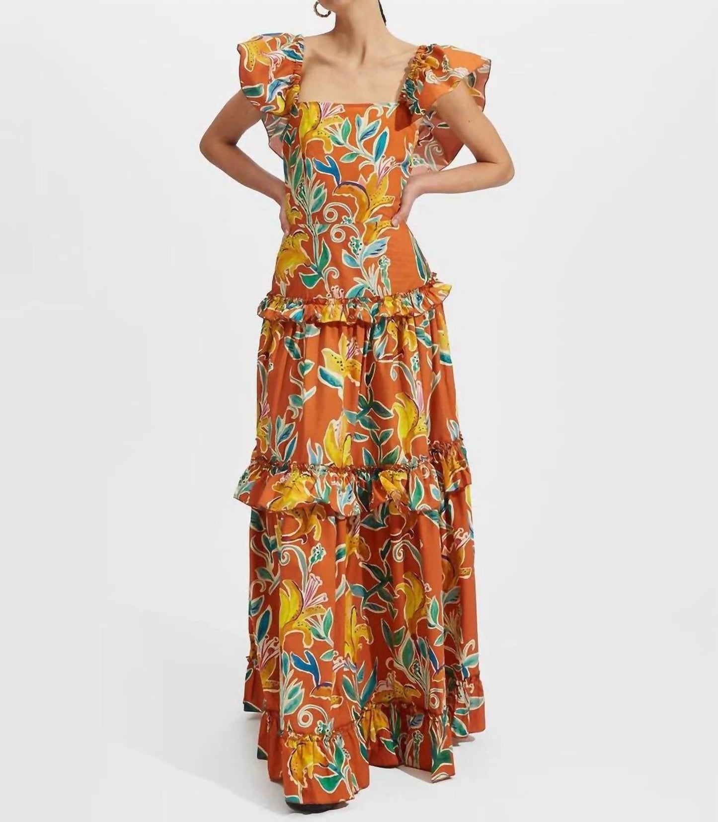 La Doublej - Scarlett Ruffle Maxi Dress