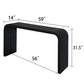 Black Wood Console Table, 59in Entryway Table