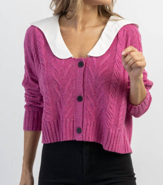 &Merci - HARPER SCALLOPED COLLAR SWEATER