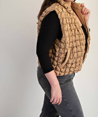 The Curve La - Plus Size Quilted Puffer Vest