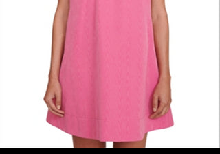 Staud Ilana Mock Neck Mini Dress Pink Size L