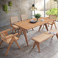 Velentina 5 Pieces Patio / Outdoor Dining Set - Natural