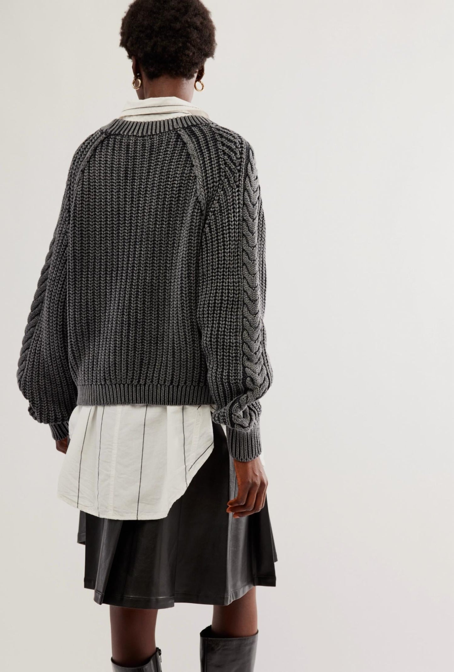Free People - Parker Cable Knit Sweater