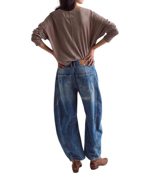 Free People - Good Luck Mid Rise Barrel Jeans