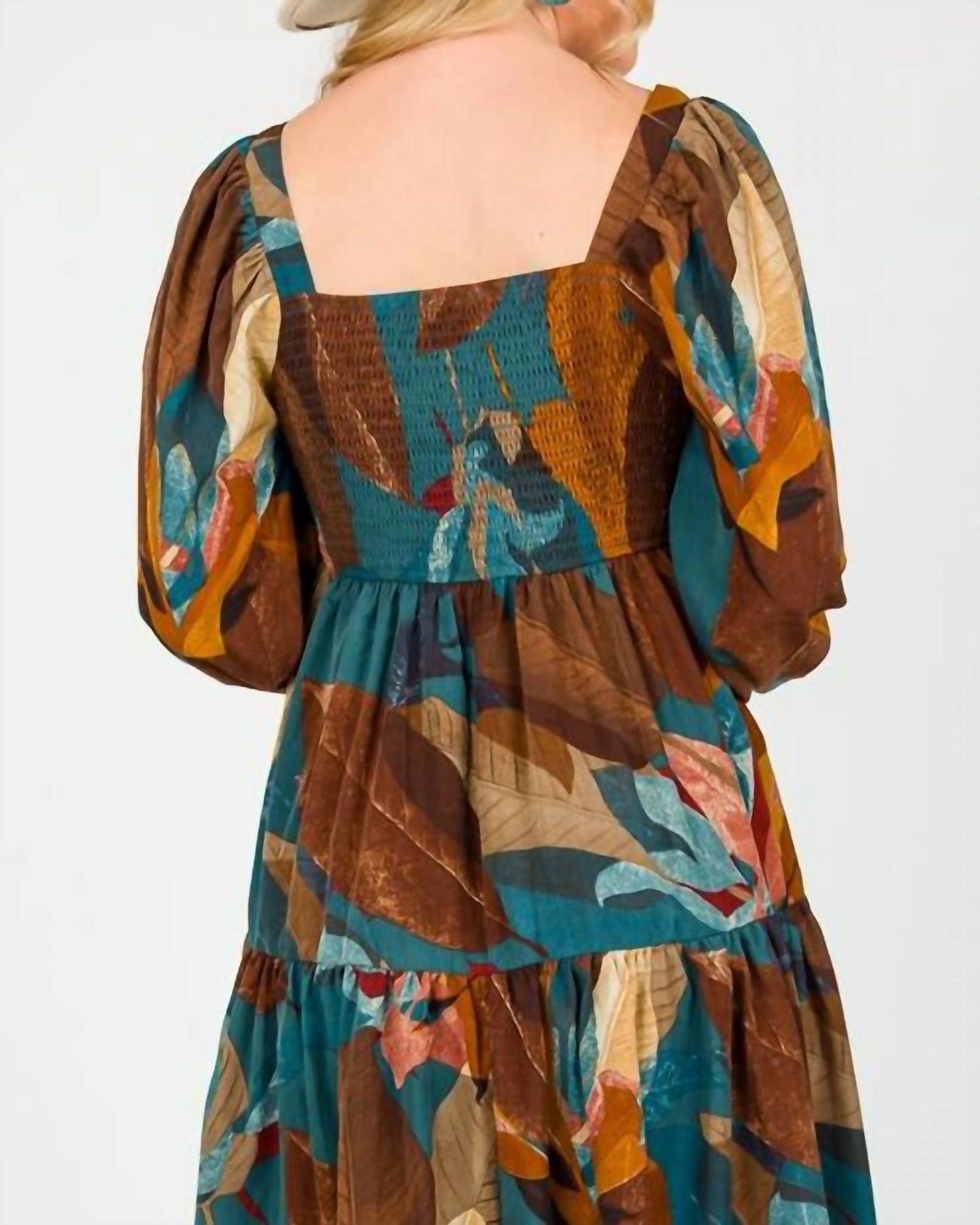 Entro - Falling Leaves Midi Dress