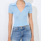 Alice + Olivia - Martha V-neck Polo Shirt