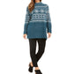 Style & Co. Women's Fair Isle Tunic Sweater (XL, Blue)