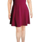 B. Darlin Womens Juniors Plus Tie Back Fit & Flare Dress Purple 16W