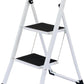 Lightweight Folding Step Stools with Anti-Slip Pedal - 330lbs Capacity (2 or 3 Step)