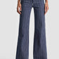 Alice + Olivia - Chic Striped Wide Leg Jeans