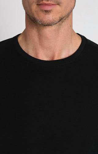 Jachs New York - Bryant Long Sleeve Sueded Cotton Crewneck Shirt