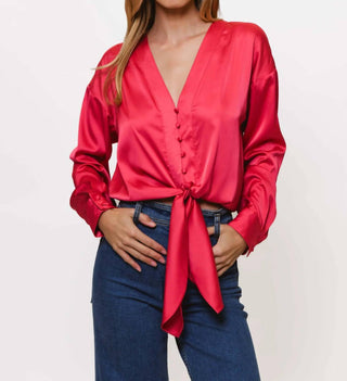 Hutch - Kass Long Sleeve Tie Top