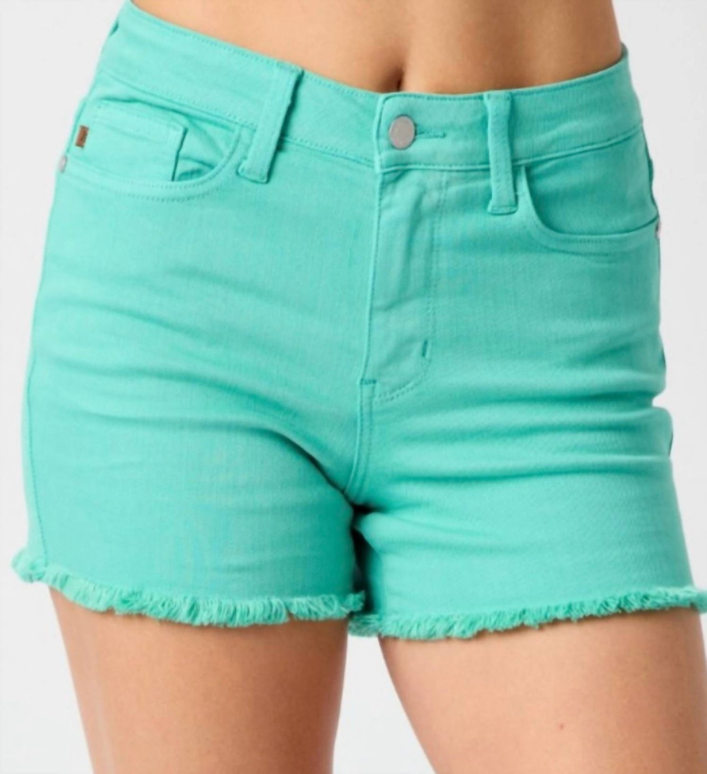 Judy Blue - mid rise garment dyed shorts