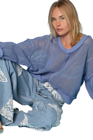 Pol - OPEN KNIT TOP SWEATER