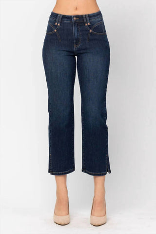 Judy Blue - Side Slits Cropped Jeans