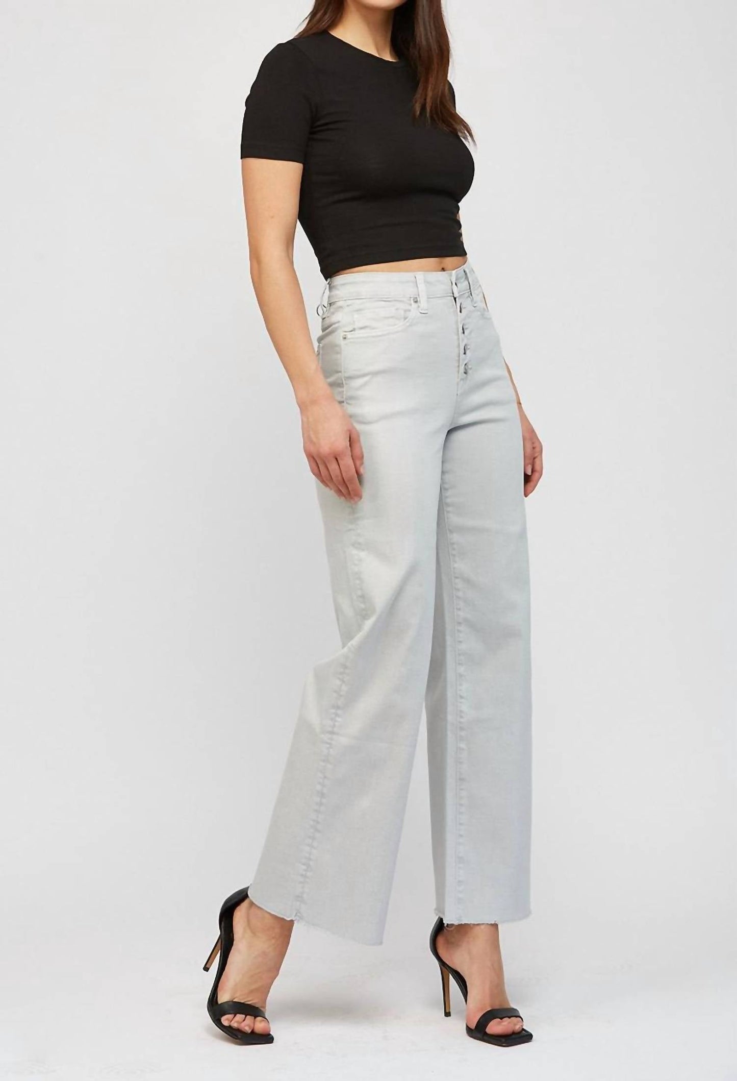 Mica Denim - Gabriella Super High Rise Wide Leg Jeans
