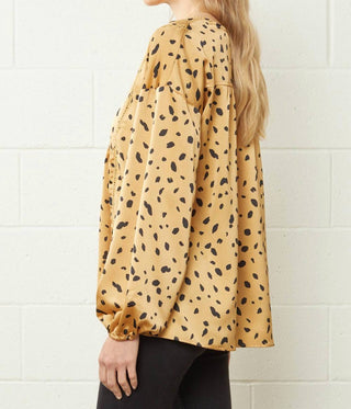 Entro - Leopard & Babydoll Blouse