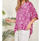 Andree By Unit - Floral Print With Drop Puff Sleeve Blouse
