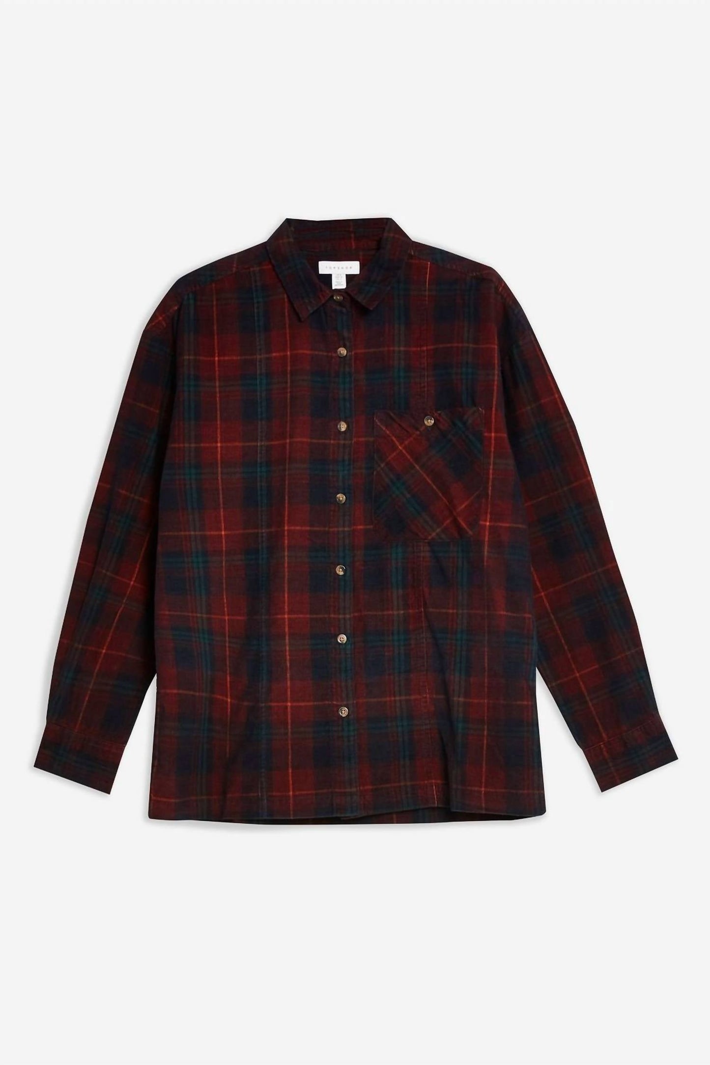 Topshop - Plaid Corduroy Shirt