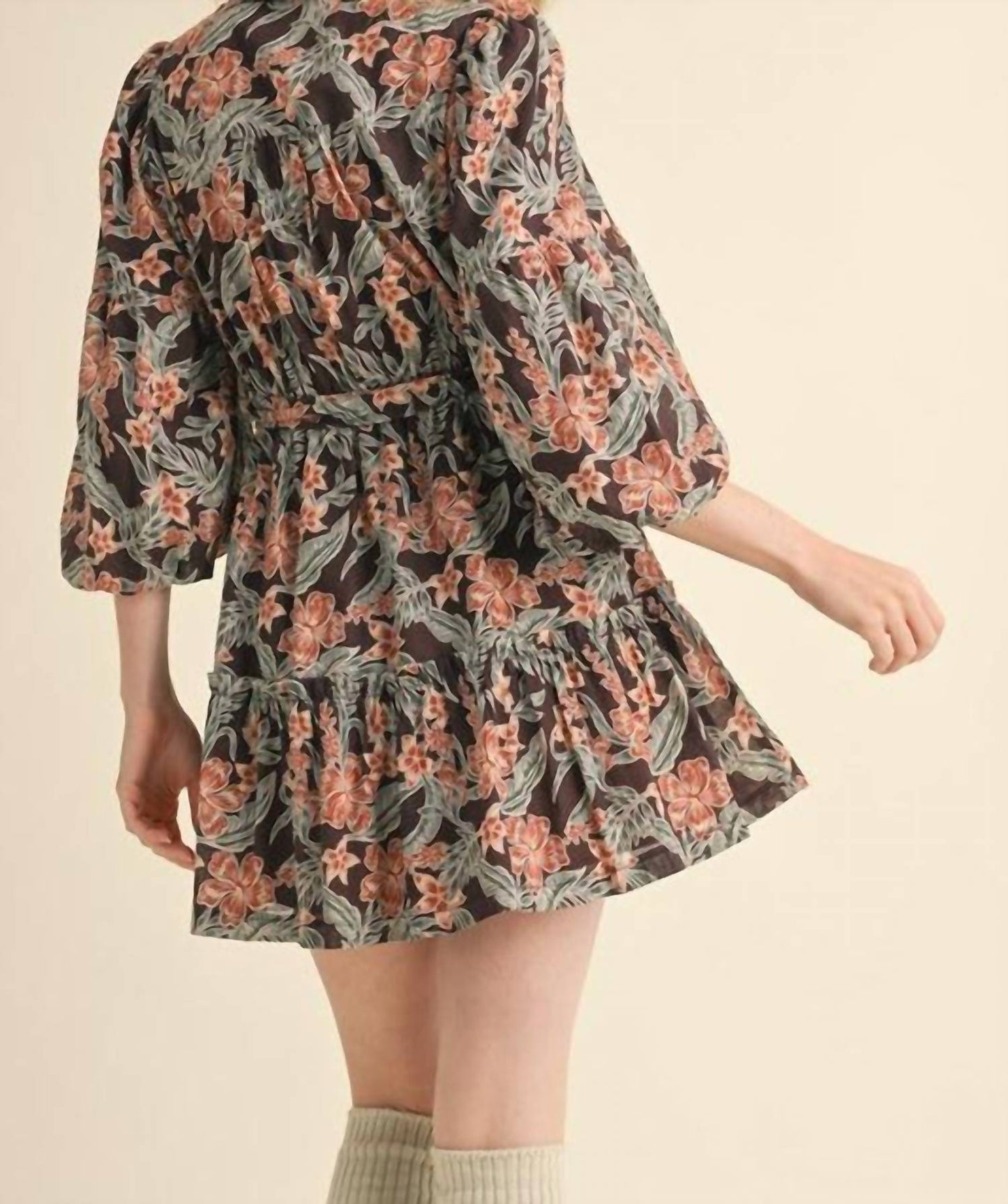 &Merci - Floral Print Mini Dress