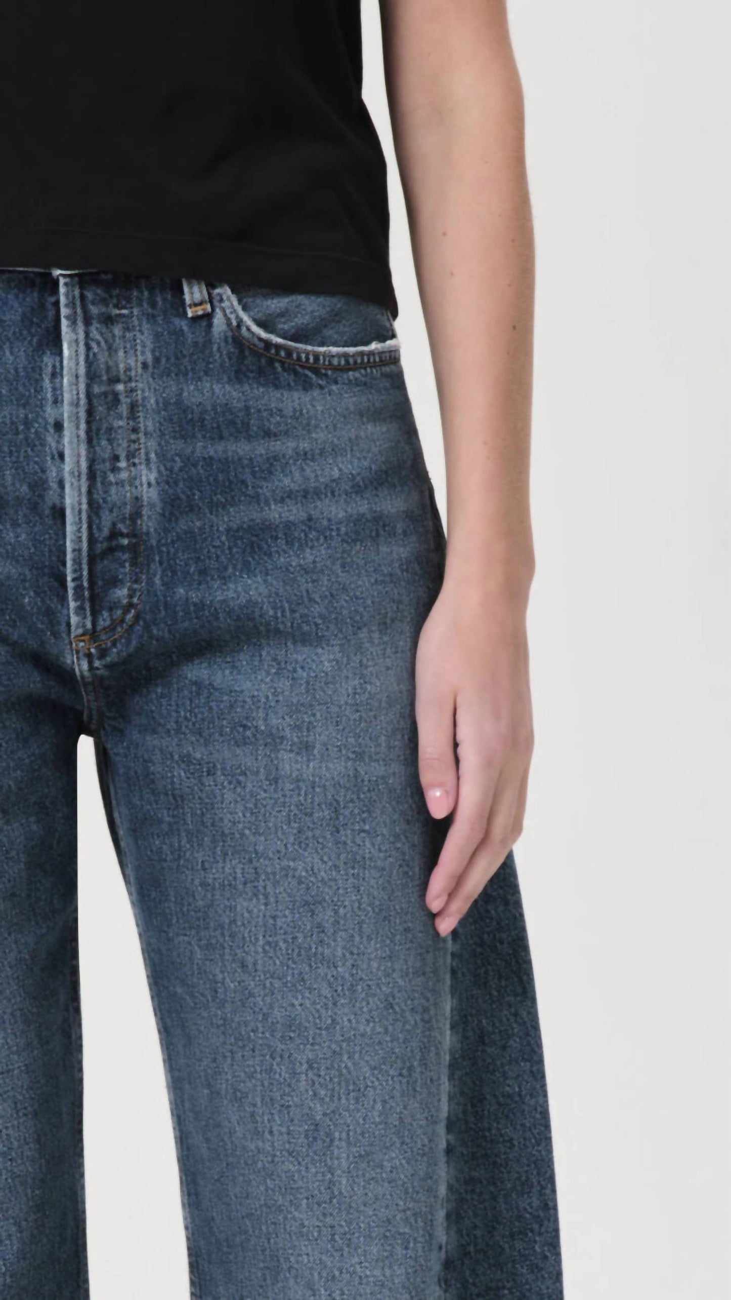 Agolde - Luna High Rise Piece Taper Jeans