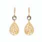 Avenue Chic - Women's Filigree Teardrop Earrings