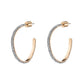 Demarson - Mini Pave Calypso Hoop Earrings