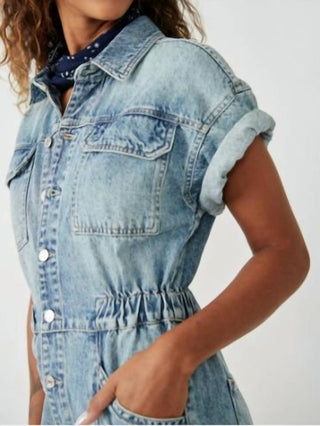 Free People - Women's Marci Cuffed Shortalls