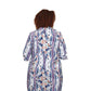 On The Plus Side - Printed Long Sleeve Chiffon Button Up Rodie Tunic - Plus