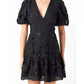 2.7 August Apparel - Sequin Lace Mini Dress