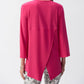 Joseph Ribkoff - Embellished Zip Front Split Sleeve Tunic