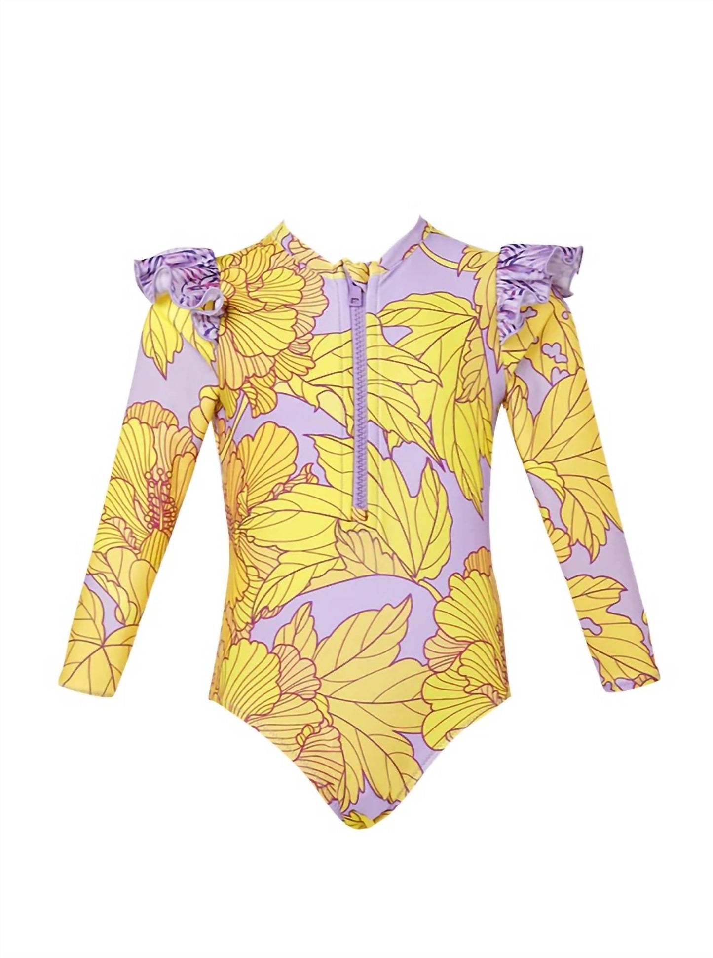 Lia Sahara - Girl's Zipper Long Sleeve One Piece